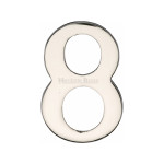 M Marcus Heritage Brass Numeral 8 - 51mm Self Adhesive